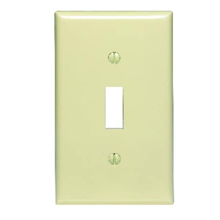 Leviton Leviton Ivory 1 gang Nylon Toggle Wall Plate 1 pk 80701-00I